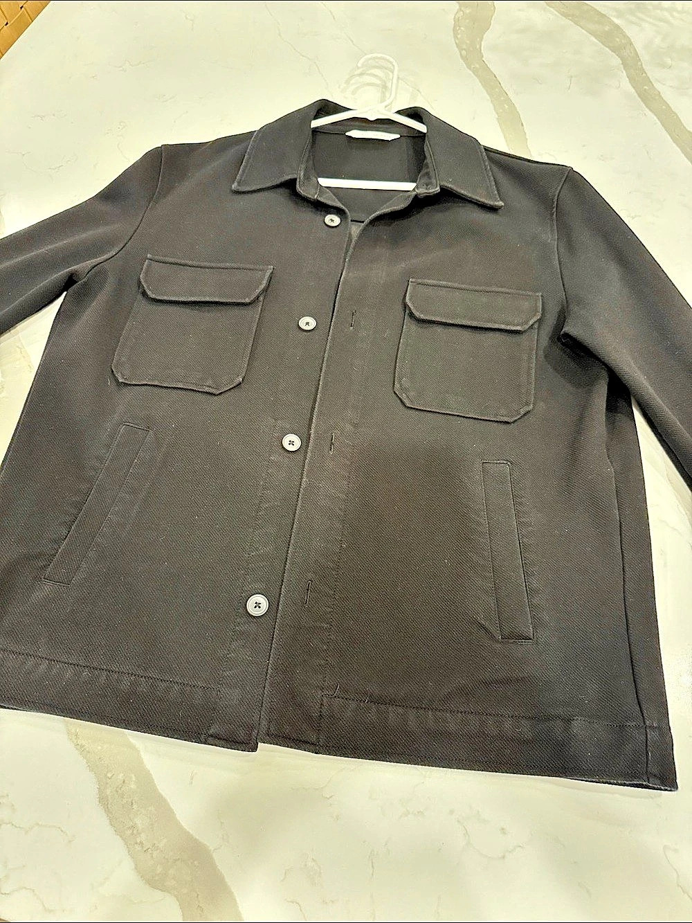 Zara Black Utility Jacket Size Large Like New